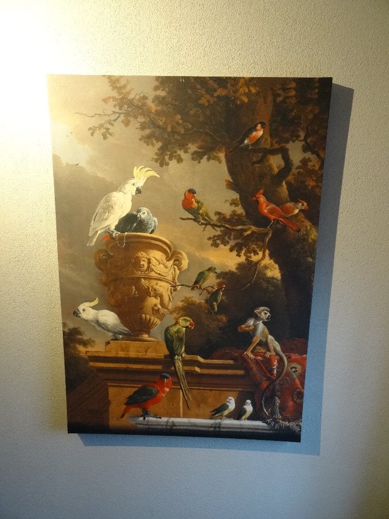 Canvas schilderij "De Menagerie" zgan, Ophalen