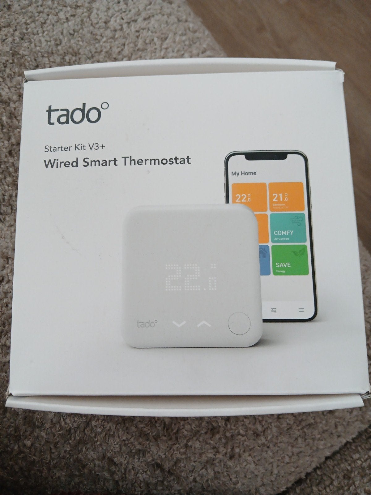 Tado Starter Kit V3+ Bedrade Slimme Thermostaat, Ophalen of Verzenden, Slimme thermostaat, Nieuw