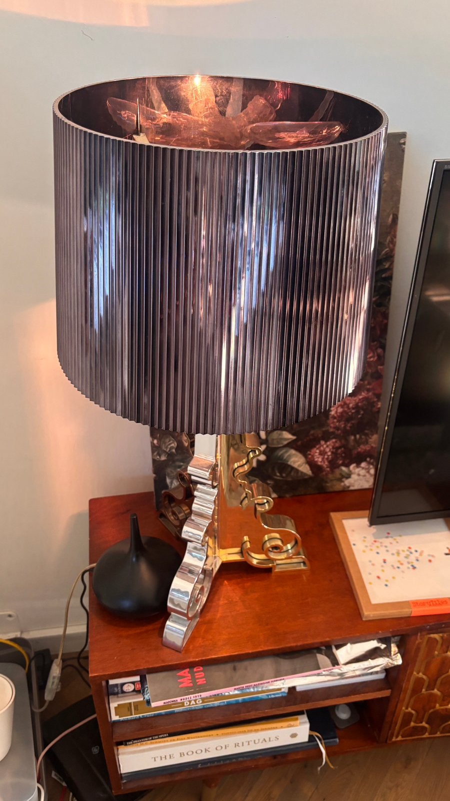 Kartell bourgie tafellamp, Huis en Inrichting, Goud, Ophalen of Verzenden, Zo goed als nieuw