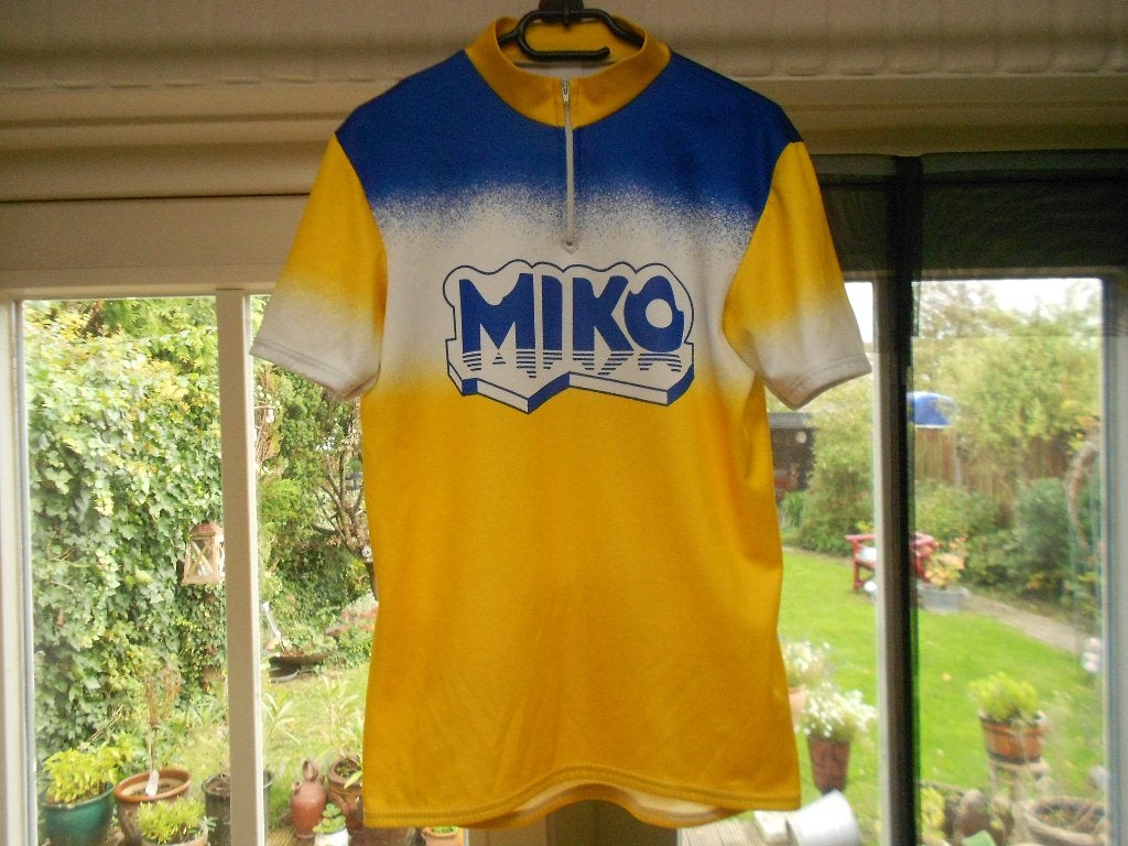 Vintage wielren shirt wielershirt wielrenshirt Miko, Verzamelen, Ophalen of Verzenden, Gebruikt, Overige sporten, Shirt