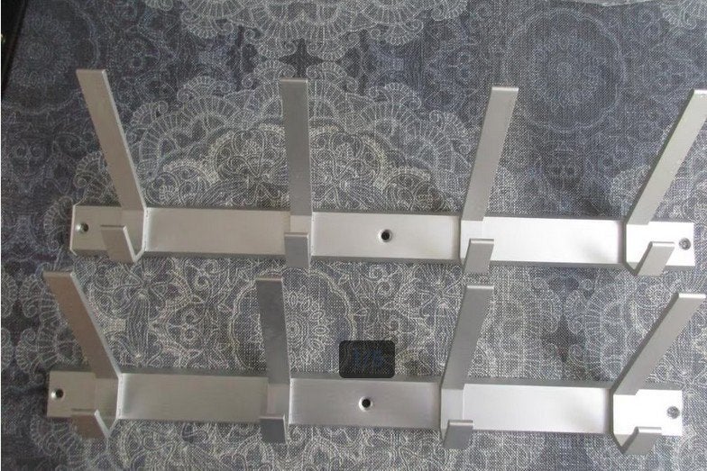 aluminium kapstok van Siro - 45 cm - 4 haakjes - 7,= pst, Wandkapstok, Ophalen of Verzenden, Zo goed als nieuw, Minder dan 100 cm