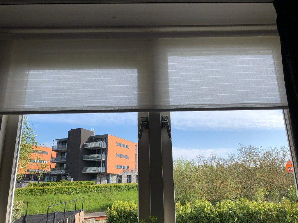 Te koop goed rolgordijn., Huis en Inrichting, Ophalen, Rolgordijn, 180 cm, 140 cm