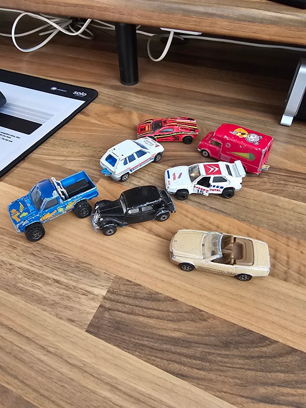 Set van 8 Vintage Majorette Speelgoedauto's - Diverse Modell, Ophalen of Verzenden, Gebruikt