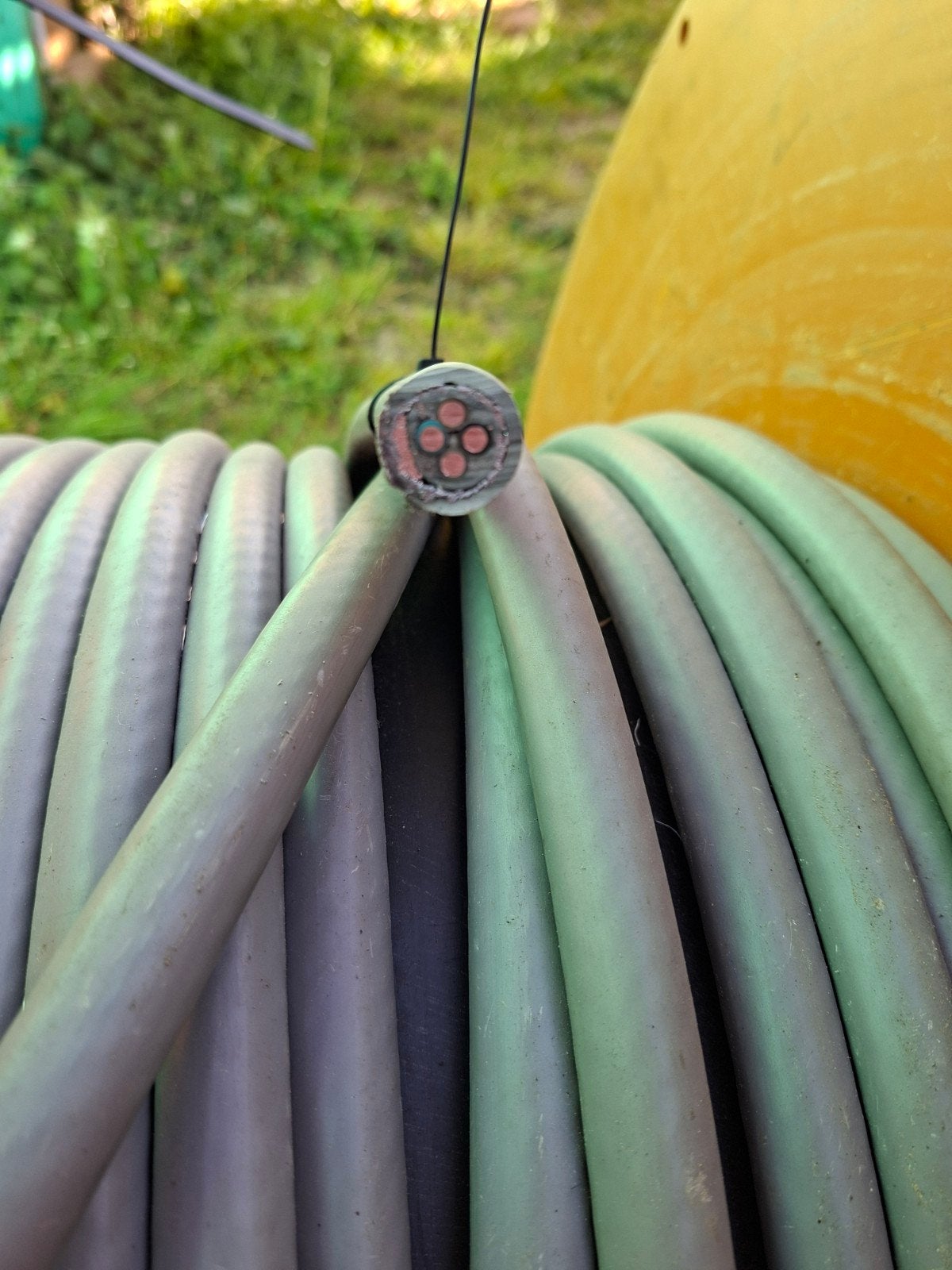 41 mtr grondkabel 4x6mm2, Ophalen, Nieuw, Kabel of Snoer