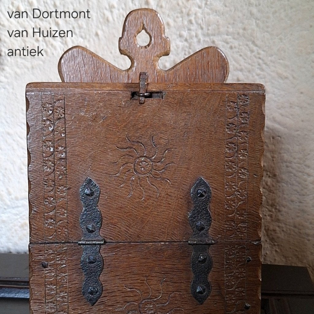 19e eeuwse houten schooltas., Ophalen of Verzenden