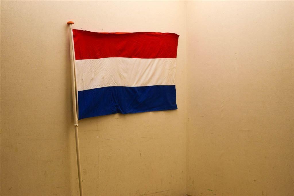 Nederlandse vlag met vlaggenstok 51057, Ophalen of Verzenden, Gebruikt