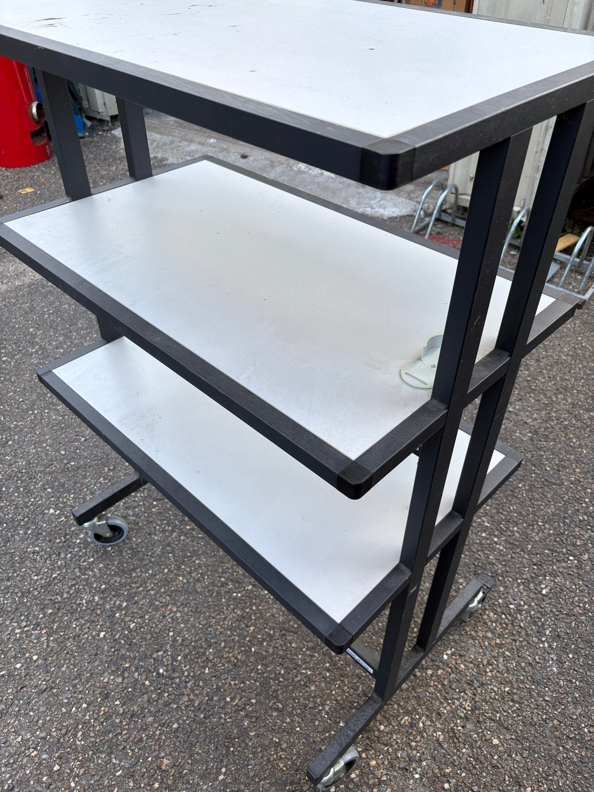 Verrijdbare trolley met 3 schappen, Ophalen, Gebruikt