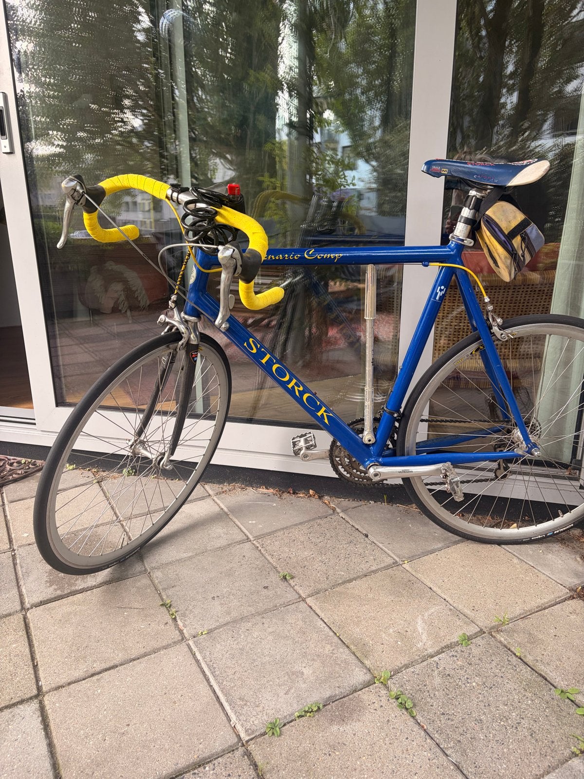 Storck Scenario Comp vintage racefiets - 58 cm - blauw/geel, 28 inch, Gebruikt, Aluminium, 57 tot 61 cm