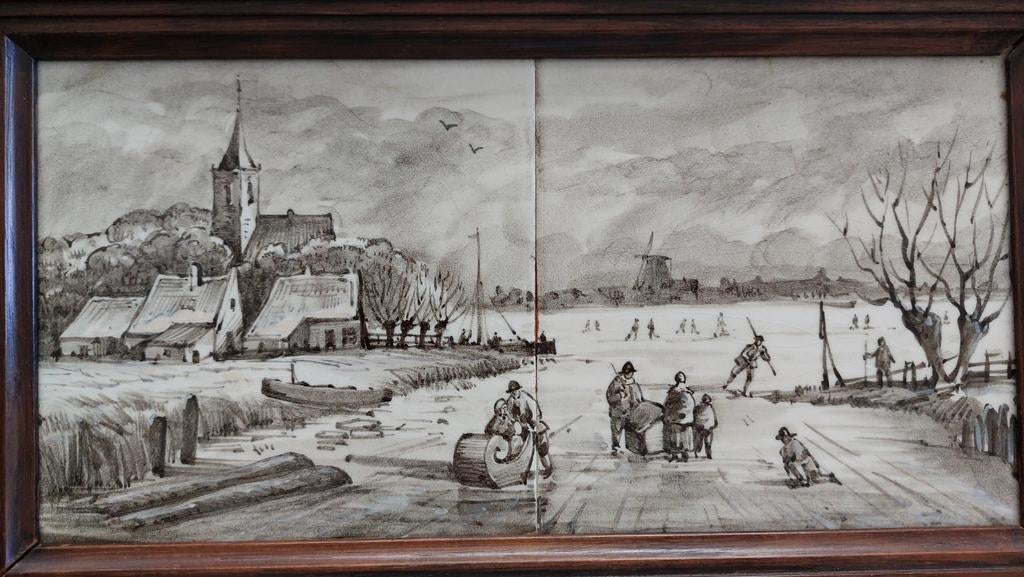 Tegeltableau historisch tafereeltje, Ophalen of Verzenden
