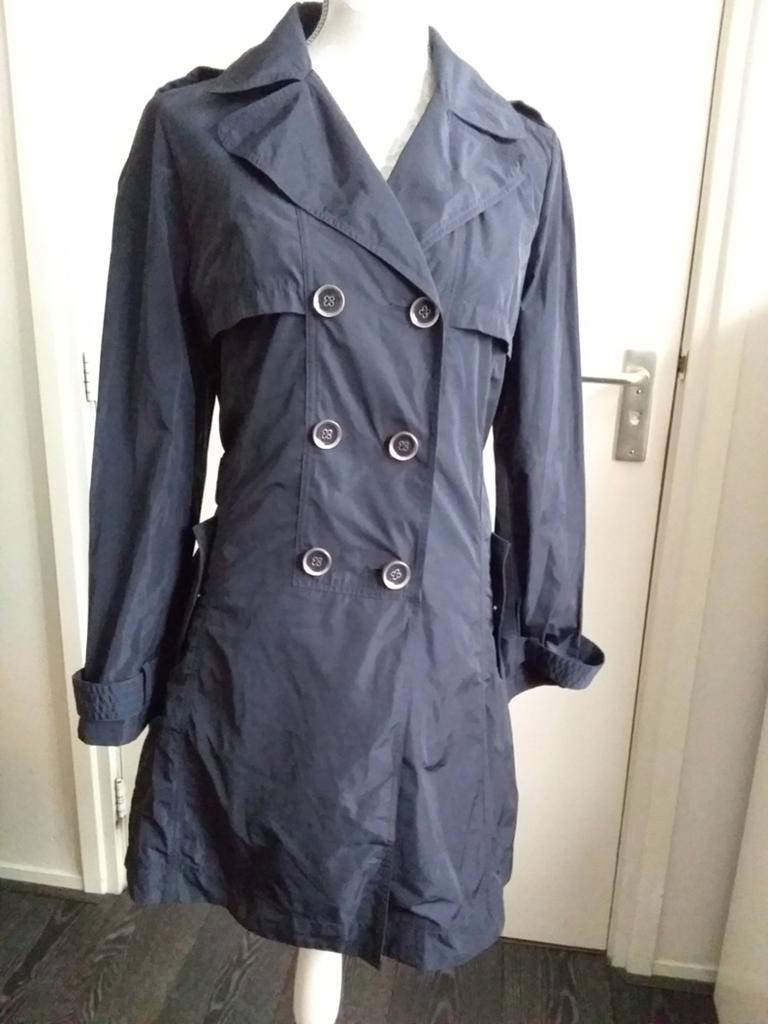 Penny Black trenchcoat. Donkerblauw., Ophalen of Verzenden, Zo goed als nieuw, Maat 38/40 (M), Blauw