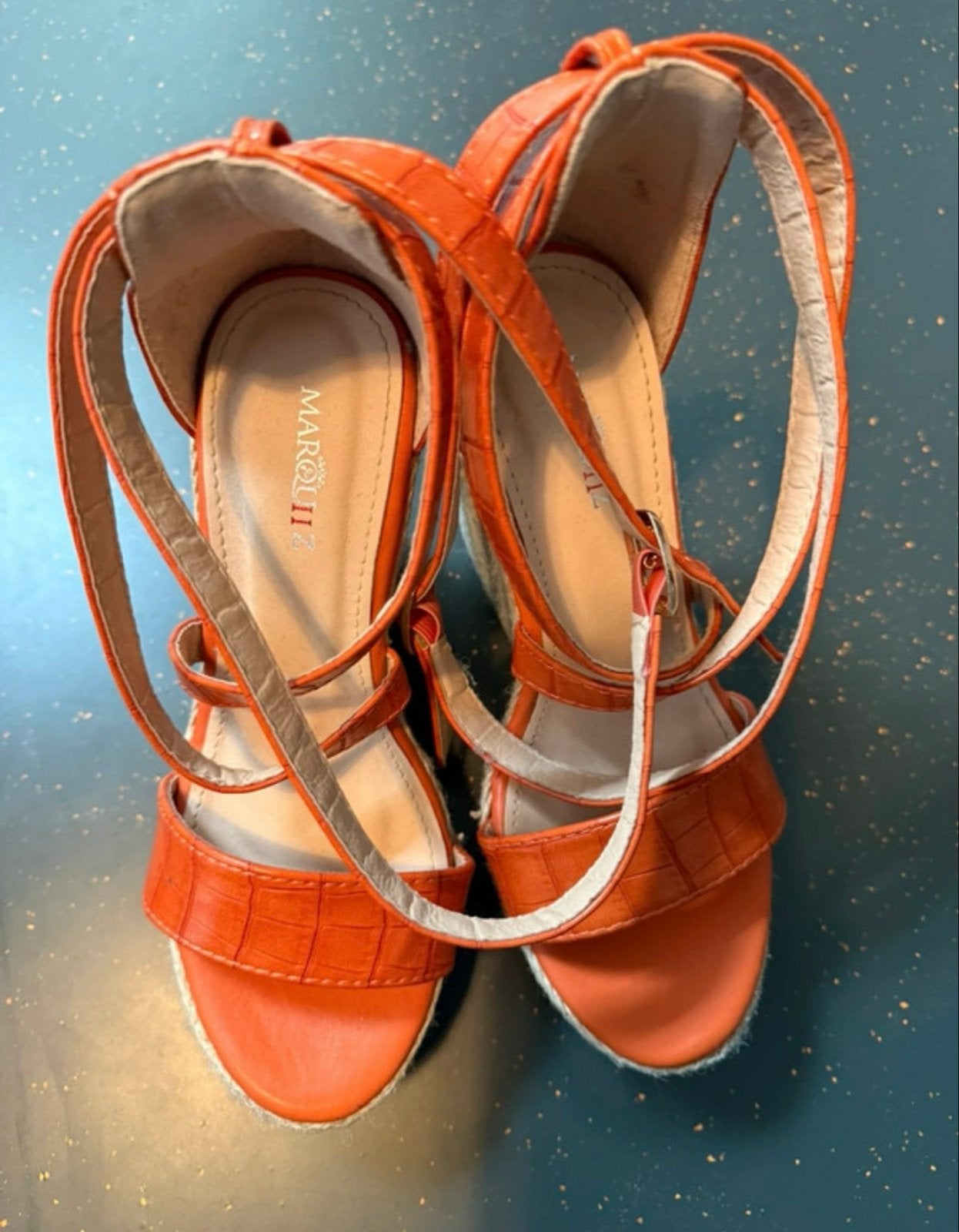 Oranje Hakken Maat 36, Ophalen of Verzenden, Zo goed als nieuw, Oranje, Pumps