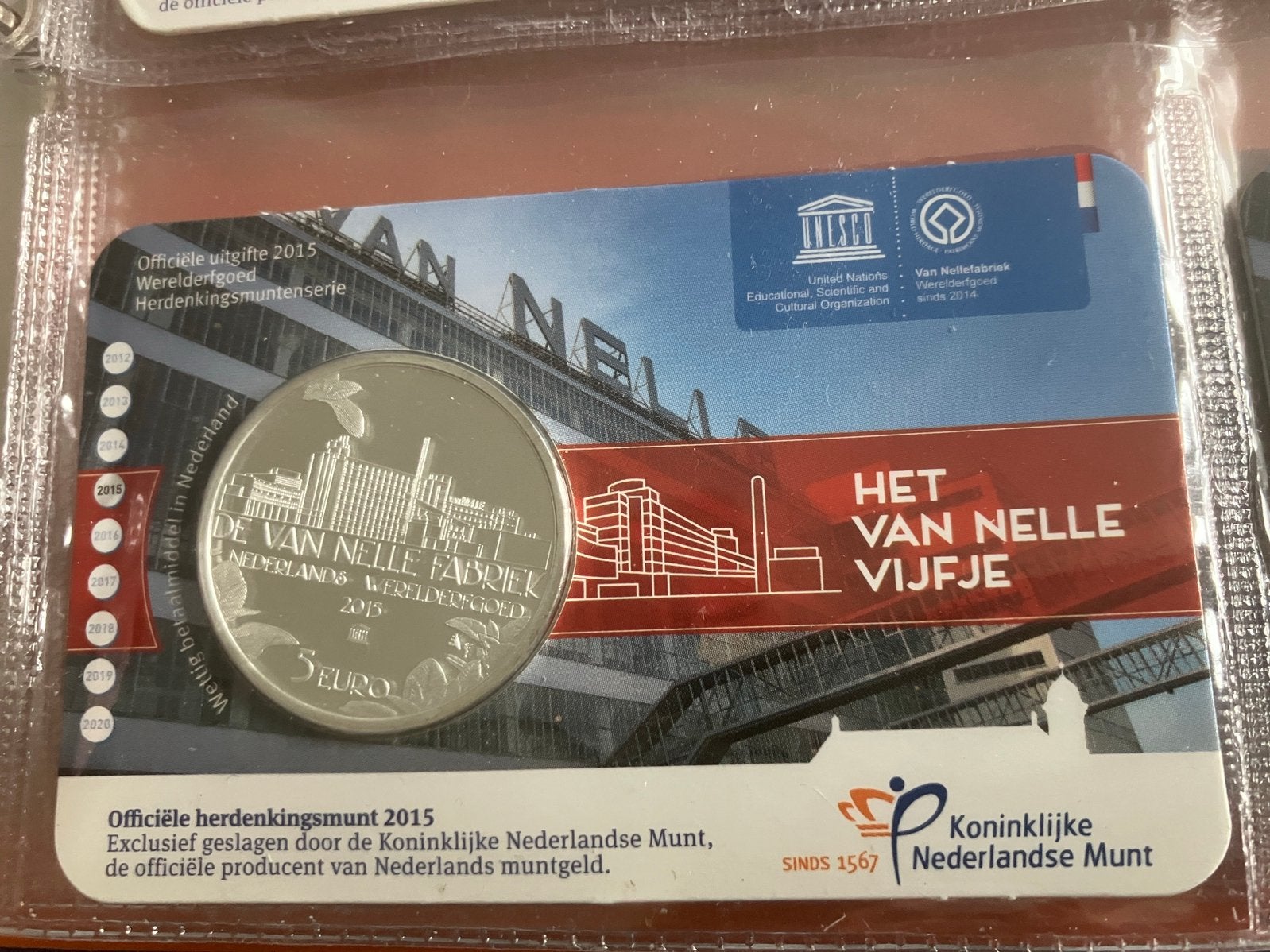 Coincard Het Van Nelle Vijfje (UNC), Postzegels en Munten, Munten | Nederland, Verzenden, Koningin Beatrix, Euro's, Losse munt
