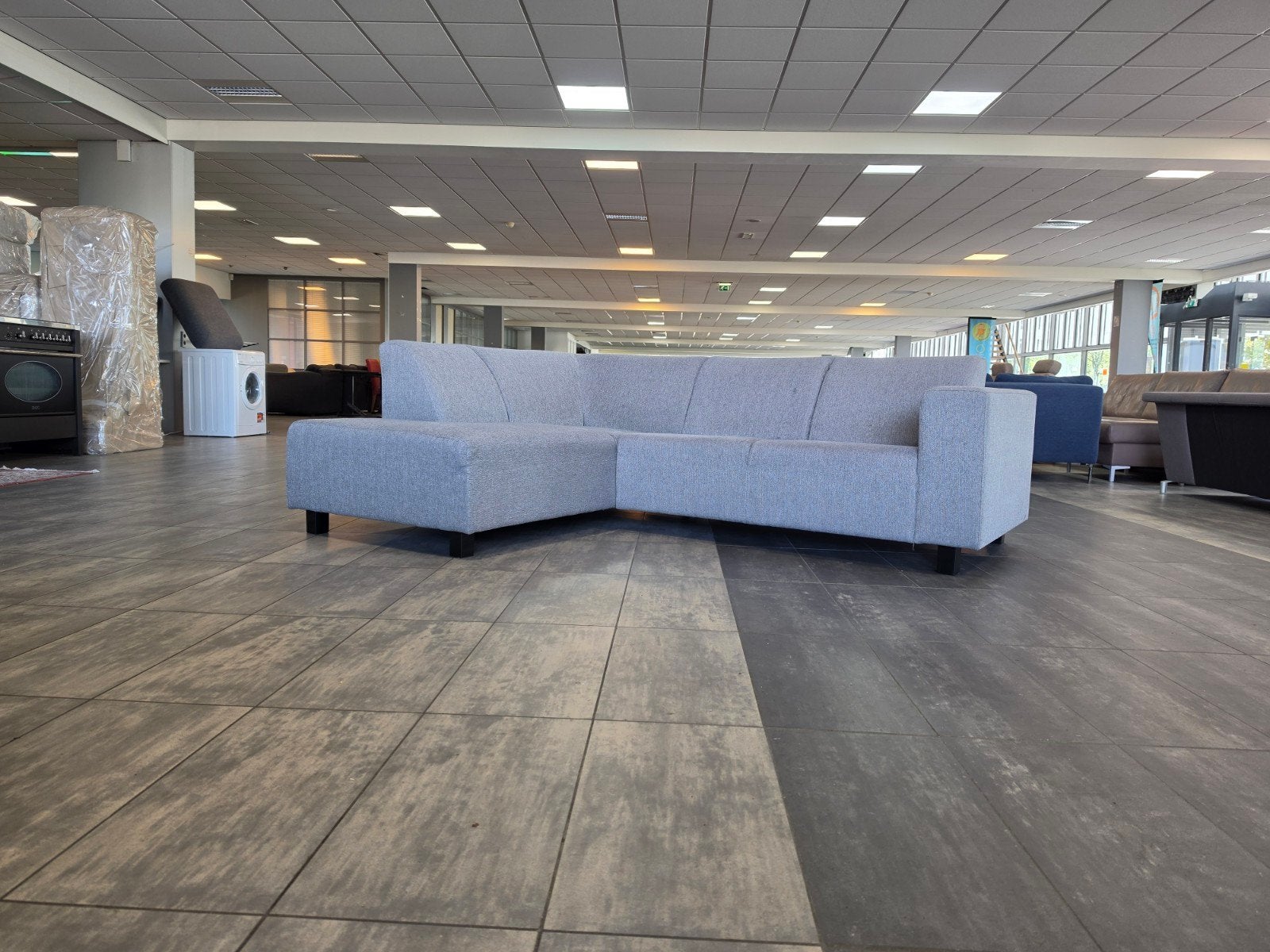 ✅️️️️️️ GEREINIGD lichtgrijze hoekbank 240x180 | BEZORGEN, Info@onbekend.nl, Hoekbank, Ophalen of Verzenden, Zo goed als nieuw