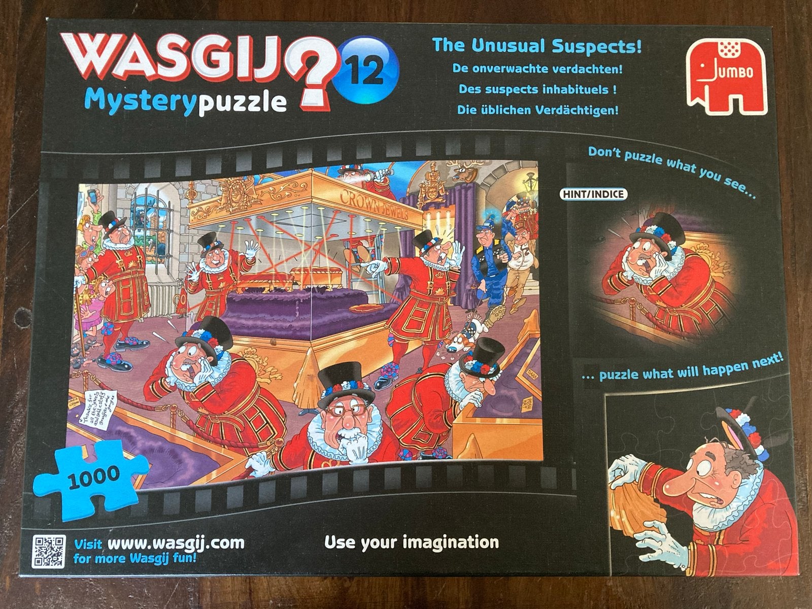 Wasgij Mystery 12: The Unusual Suspects 1000 stukjes, Hobby en Vrije tijd, Denksport en Puzzels, Ophalen, 500 t/m 1500 stukjes