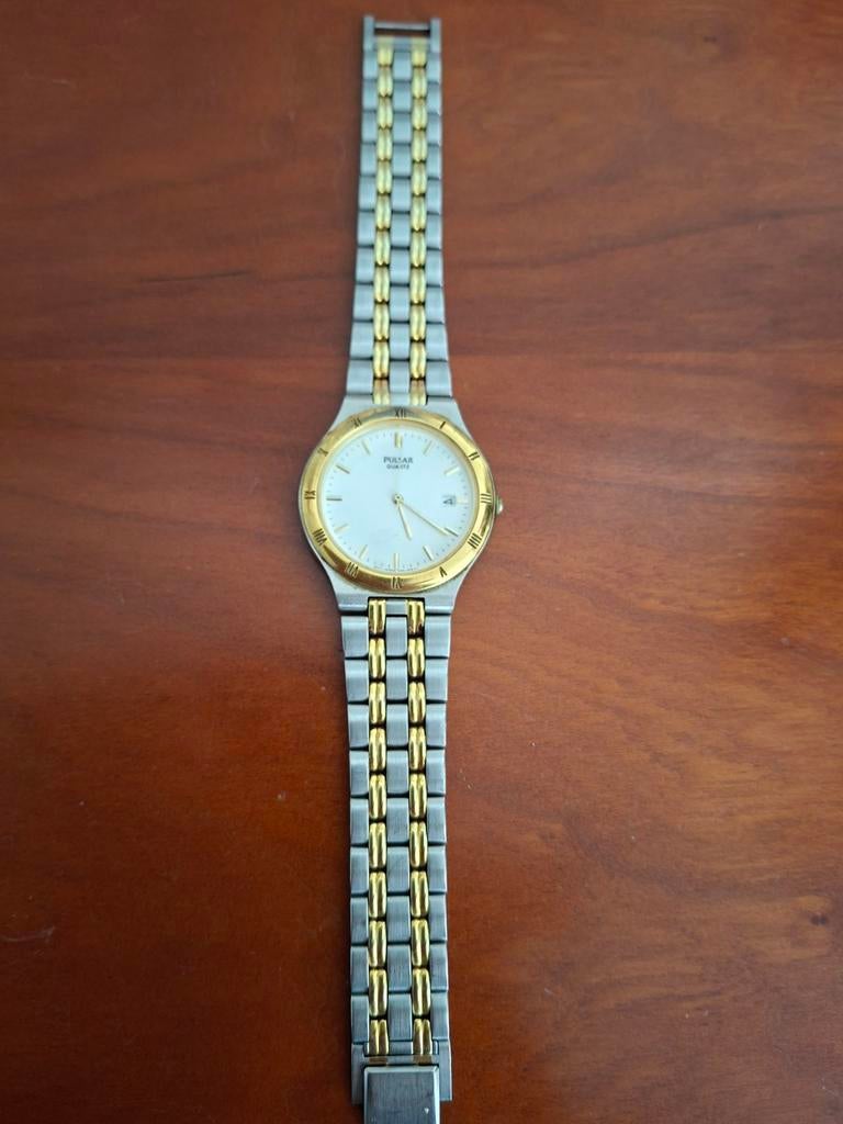 Pulsar herenhorloge, Ophalen of Verzenden, Zo goed als nieuw, Staal, Overige merken