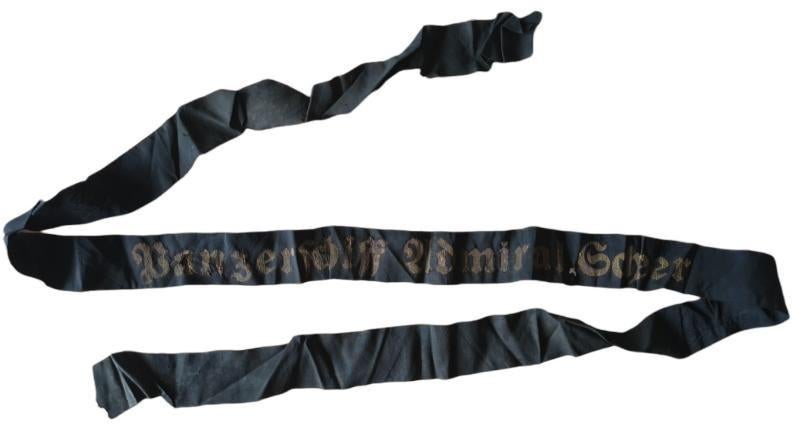 zeldzame Kriegsmarine hat ribbon Admiral Scheer, Ophalen of Verzenden, Zo goed als nieuw, Boek of Tijdschrift