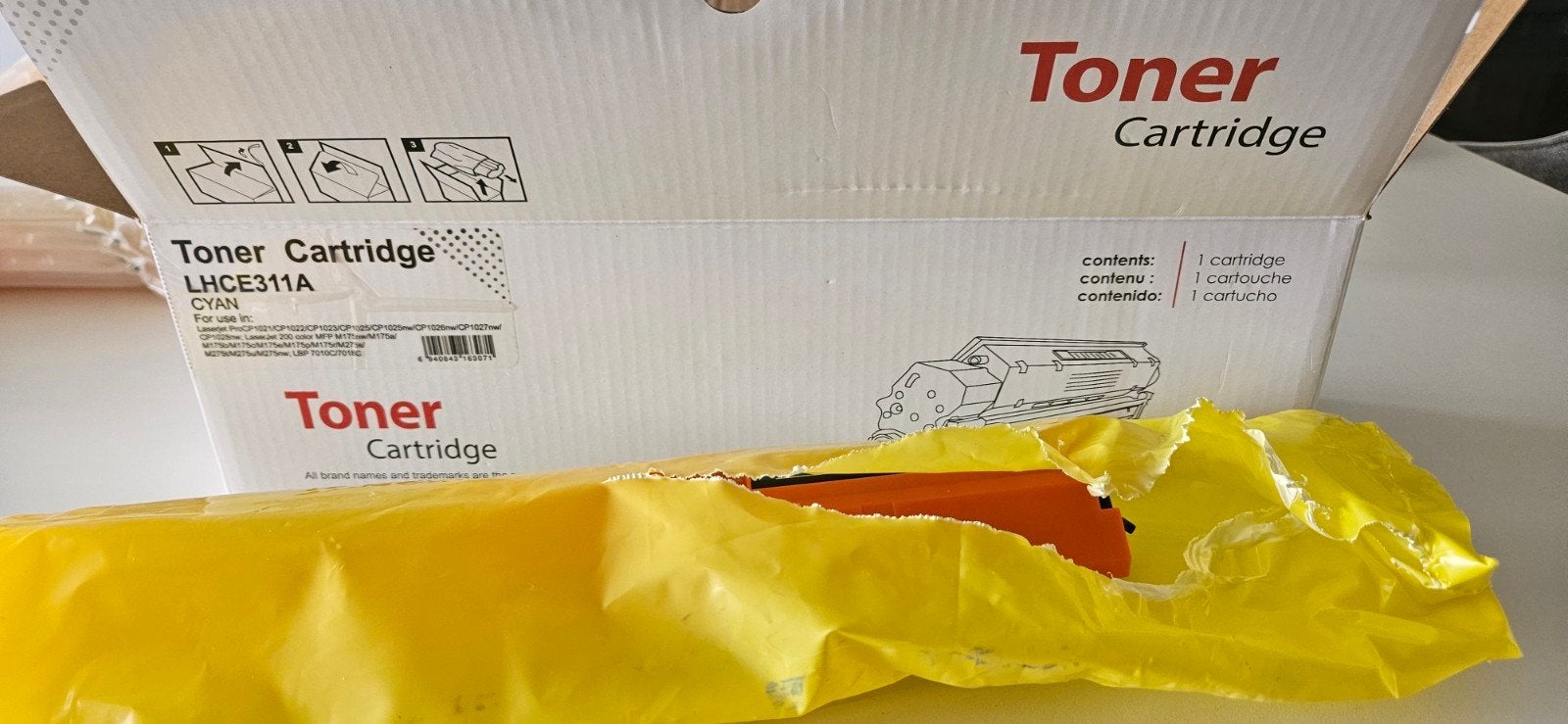 Toner Cartridge LHCE311A CYN, Onbekend, Printer, Ophalen of Verzenden, Laserprinter