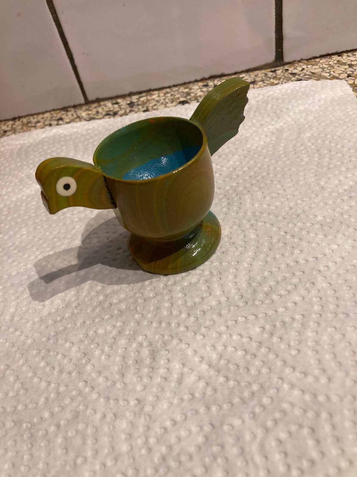 Oude eierdop, Antiek en Kunst, Curiosa en Brocante, Ophalen of Verzenden