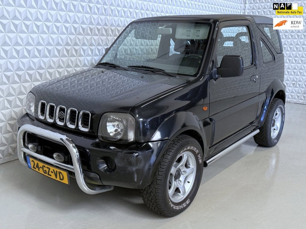 Suzuki Jimny 1.3 JLX 4WD Cabrio + Hardtop / 104.000km (2001), Euro 2, Stof, 4 cilinders, Cabriolet