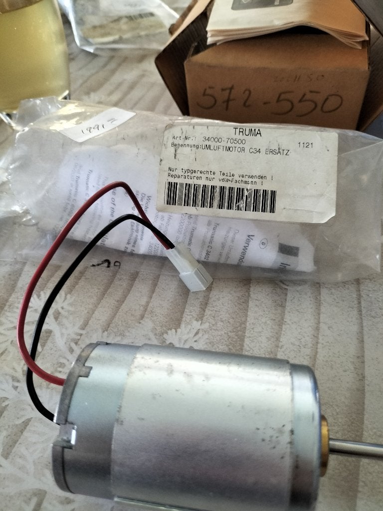 Truma omgevings lucht motor voor combi.s en meer onderdelen, Ophalen of Verzenden, Nieuw