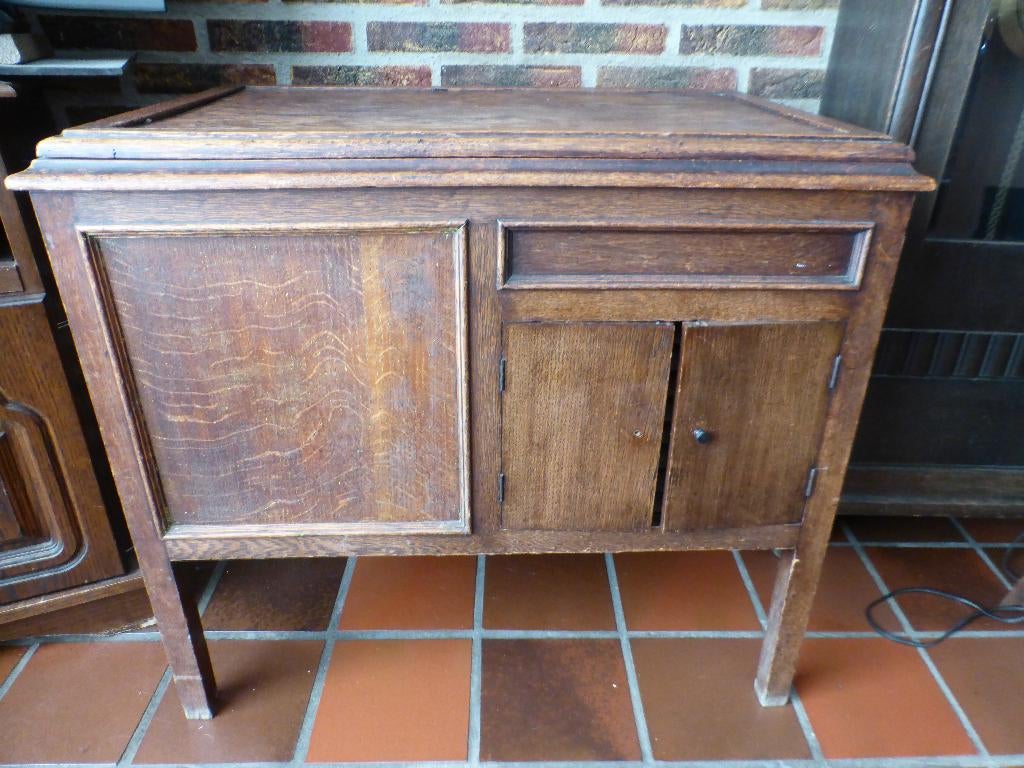 oude gramofoon, Ophalen