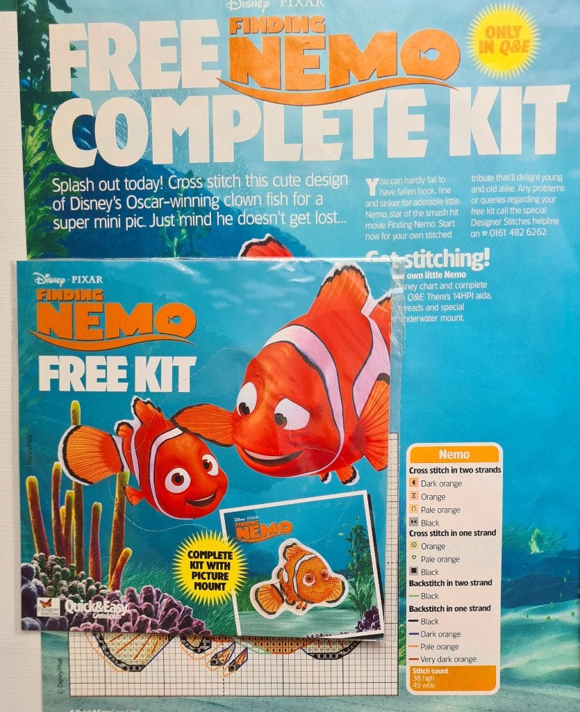 Finding Nemo Disney borduurpakketje, Ophalen, Nieuw, Handborduren, Borduurpakket