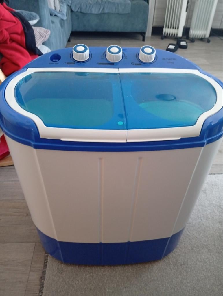 Mestic MW-120 Mini Wasmachine - Compact en Efficiënt, Ophalen, Minder dan 85 cm, Minder dan 4 kg, Bovenlader