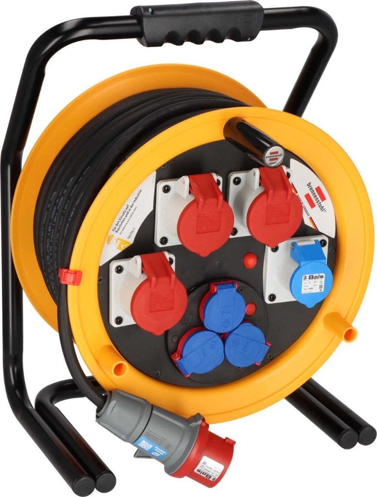 Kabelhaspel 40 meter 3V + CEE 4V IP44 5x2.5mm H07RNF, Verzenden, Nieuw