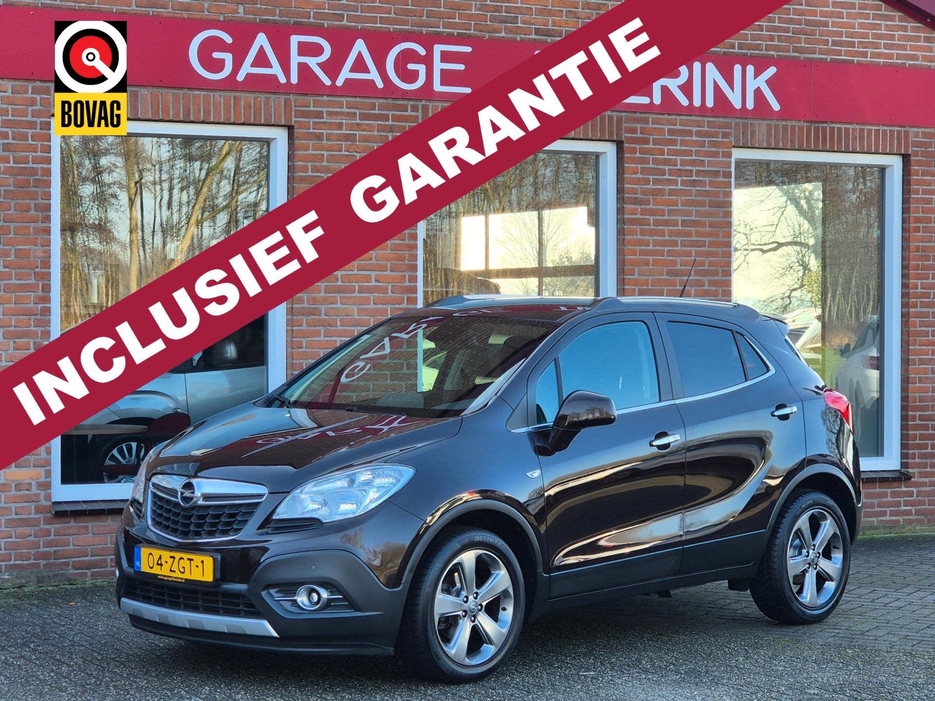 Opel Mokka 1.4 T Cosmo 4x4 140PK 5drs clima, cruise, navi, p, Auto's, Navigatiesysteem, Euro 5, 1325 kg, Gebruikt