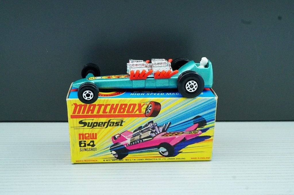 Matchbox 1-75 64b Slingshot Dragster  "H" Box, Ophalen of Verzenden, Zo goed als nieuw, Auto