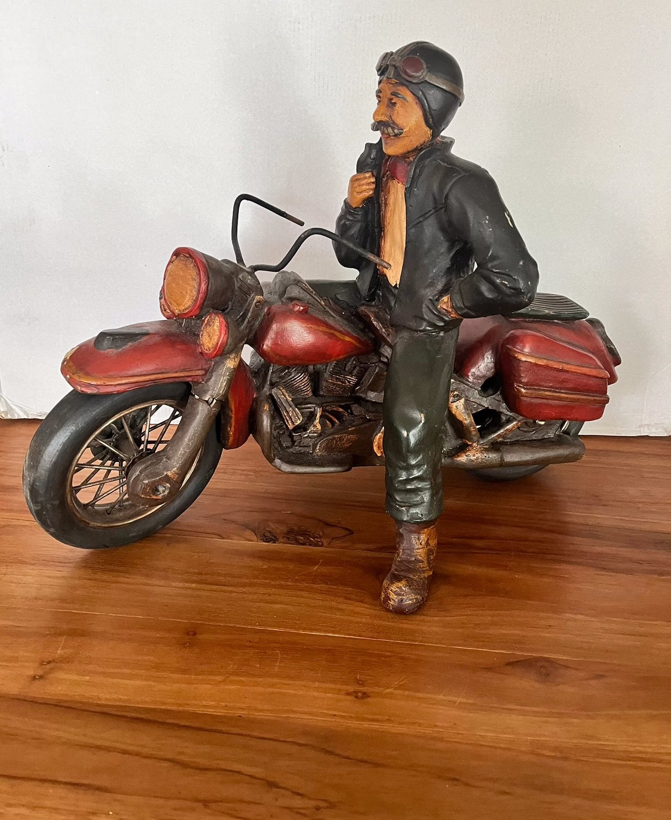 Vintage Harley Davidson motorrijder 2 x, Ophalen of Verzenden, Zo goed als nieuw