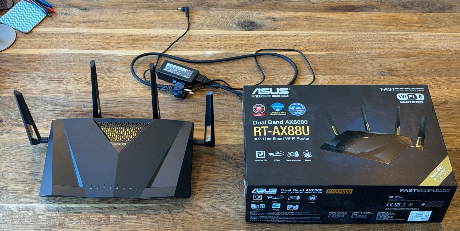 Asus RT-AX88U Wifi 6 router - Zo goed als nieuw, Computers en Software, Routers en Modems, Ophalen, Zo goed als nieuw, Router