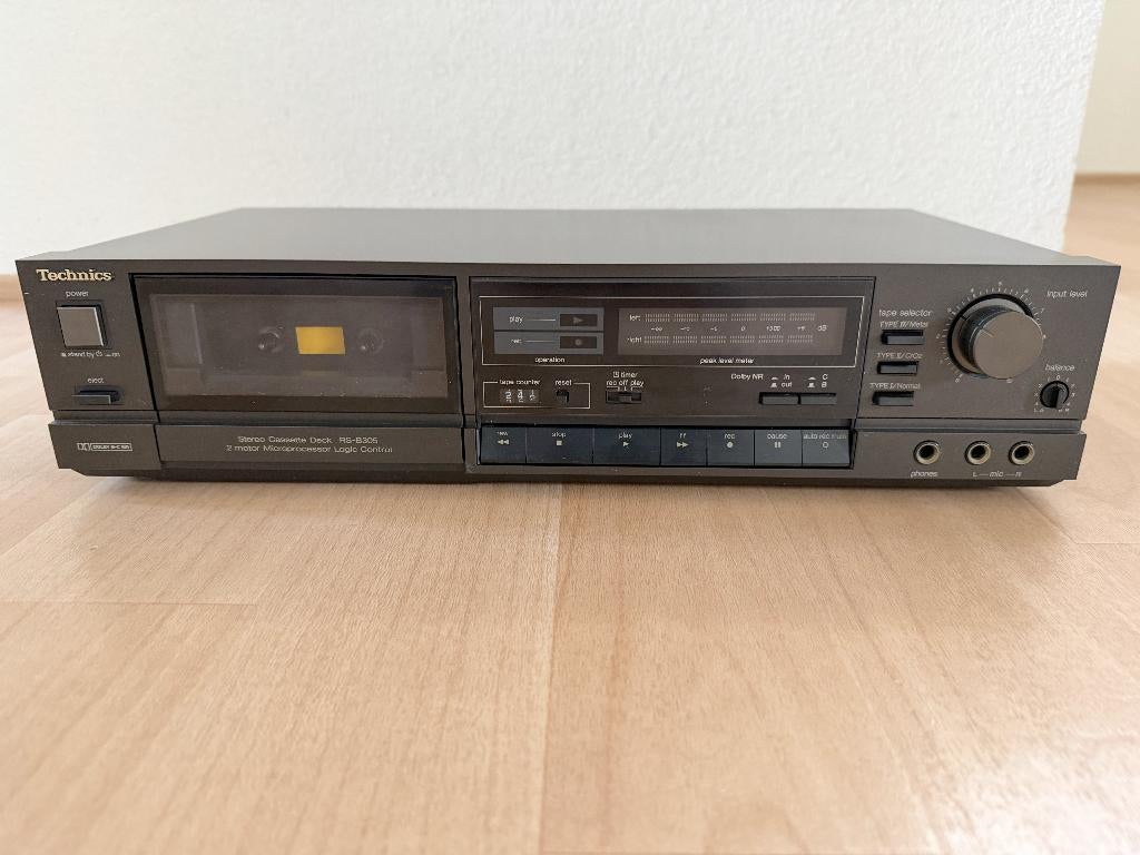 Technics Cassettedeck | RS-B305 | Werk prima, Ophalen of Verzenden, Enkel, Overige merken, Tiptoetsen
