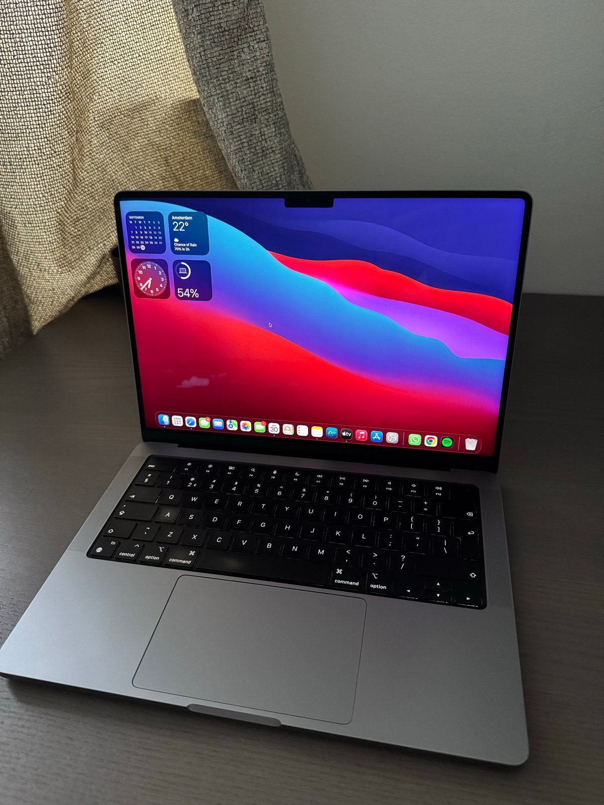 MacBook Pro 14 inch 2021 M1 Pro - 16GB RAM - 512GB SSD, Computers en Software, Qwerty, Overige groottes, 512 GB, Zo goed als nieuw