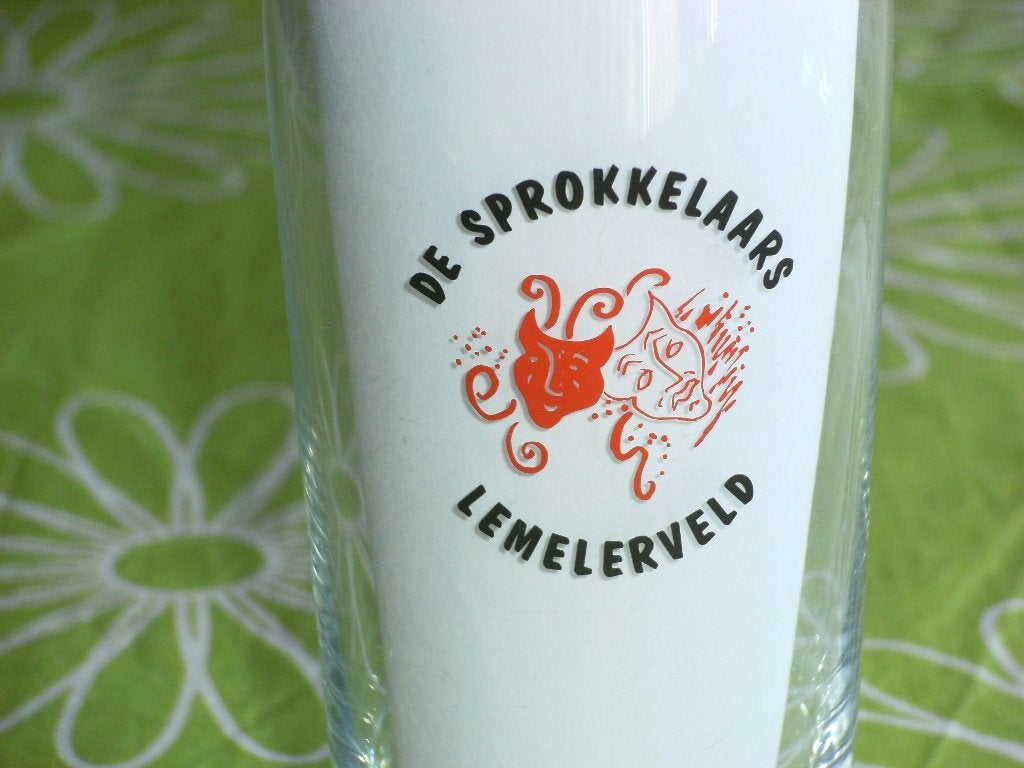 Glas De Sprokkelaars - carnaval vereniging Lemelerveld, Ophalen of Verzenden, Zo goed als nieuw