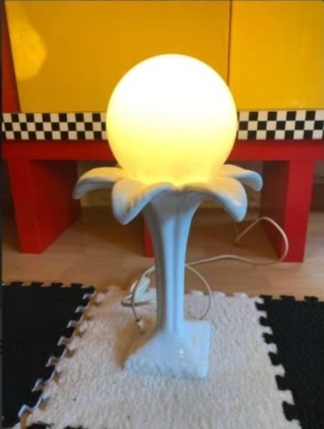 vintage palm - tafellamp Michael Andersen 70er jaren, Ophalen, Zo goed als nieuw, Overige materialen, Minder dan 50 cm
