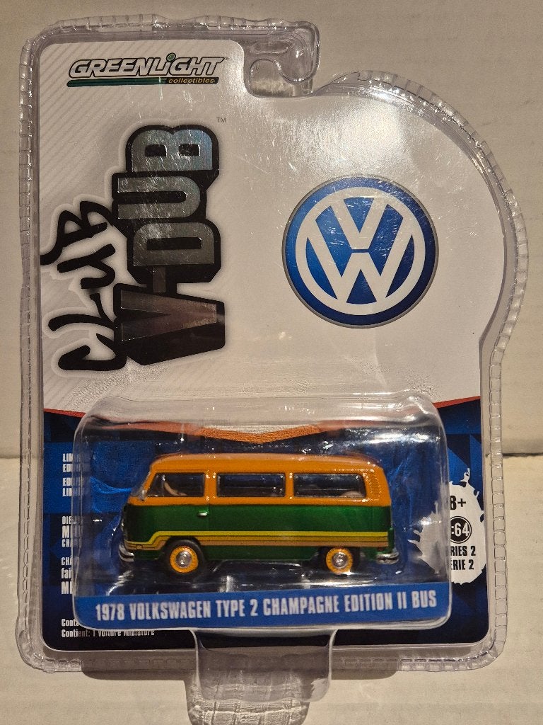 Greenlight 1/64 1978 Volkswagen Type2 (Greenmachine), Ophalen of Verzenden, Nieuw, Auto