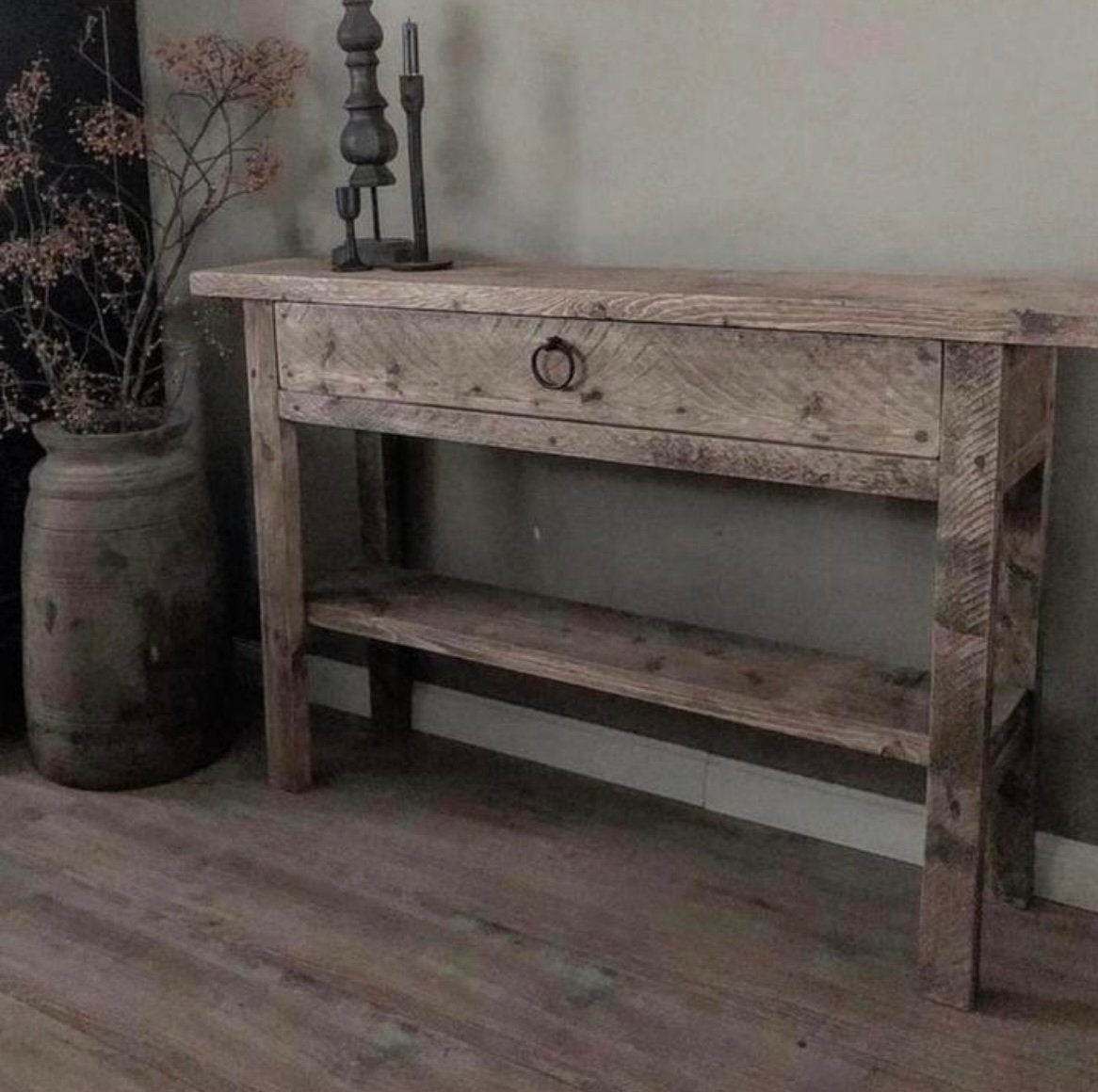 ~Stoer Sober Landelijk Houten Sidetable/Wandmeubel~, Ophalen of Verzenden, Nieuw