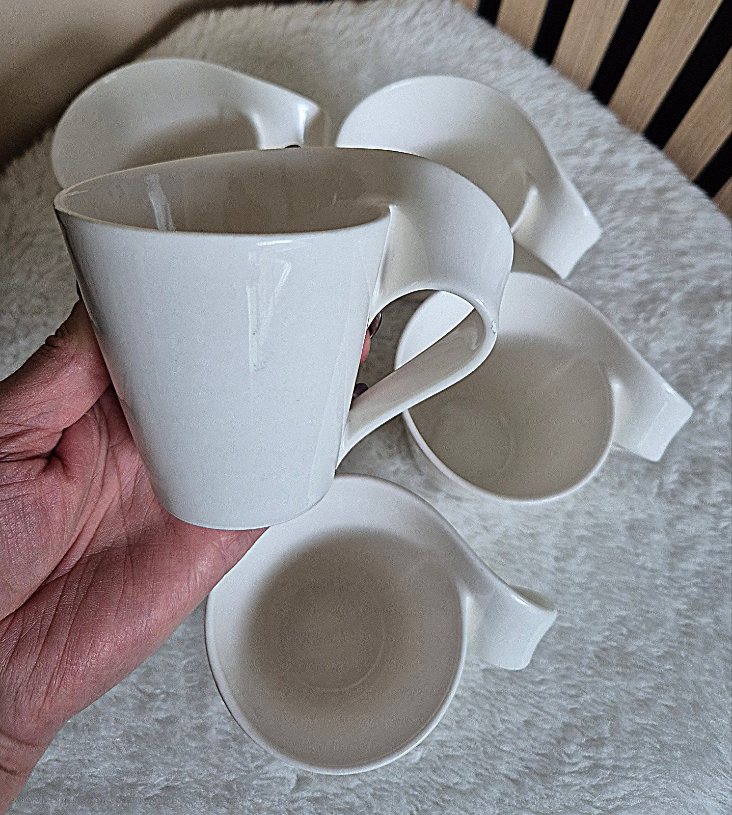 5 Villeroy & Boch New Wave kopjes / mokken, Villeroy & Boch, Ophalen of Verzenden, Zo goed als nieuw, Overige stijlen