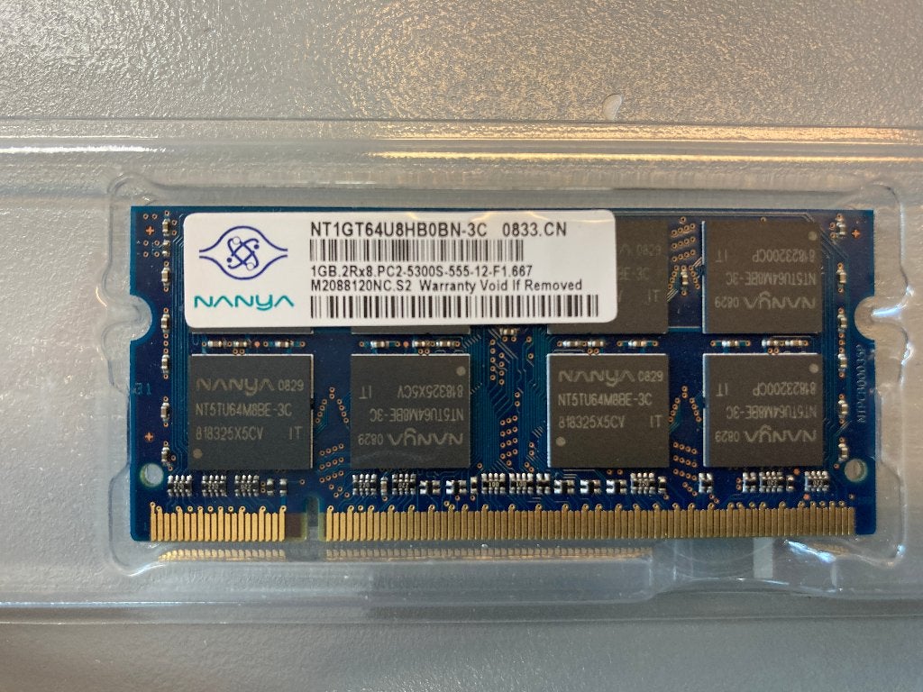 8GB RAM geheugen (NANYA) - APPLE Laptop, Computers en Software, RAM geheugen, DDR3, Ophalen of Verzenden, Laptop, Gebruikt