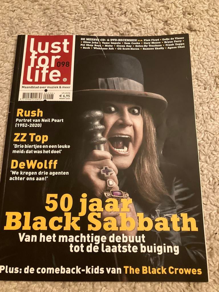 LUST FOR LIFE Black Sabbath OZZY OSBOURNE DeWolff RUSH, Boeken, Tijdschriften en Kranten, Ophalen of Verzenden, Muziek, Film of Tv