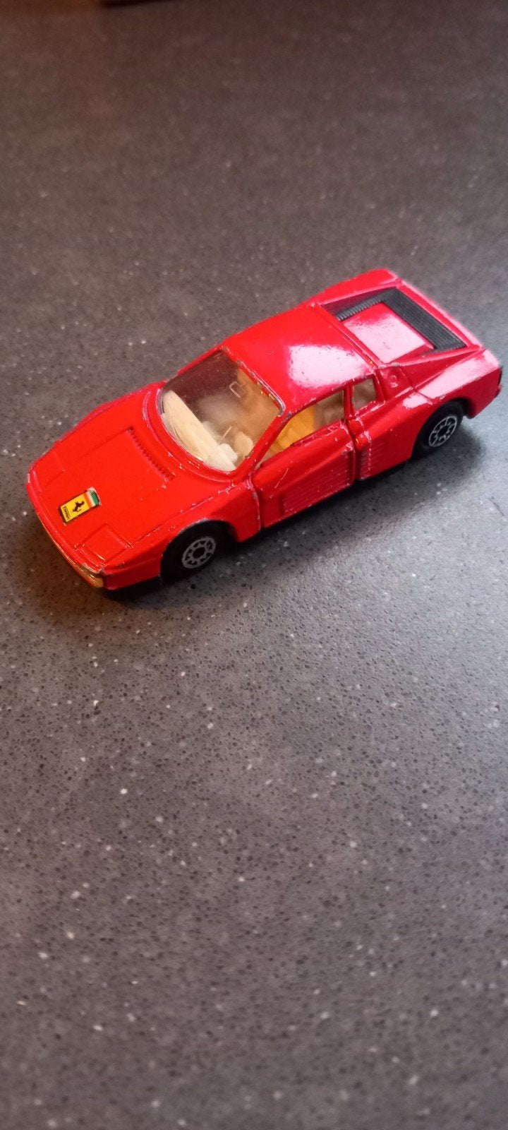 8830 Vintage Ferrari Testarossa speelgoedauto (rood), Ophalen of Verzenden, Gebruikt