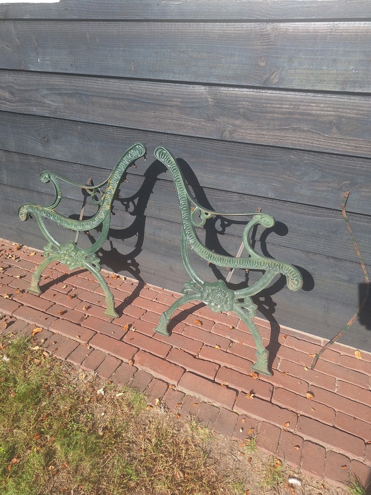 gietijzeren bankpoten - set van 2, Tuin en Terras, Ophalen, Gebruikt, Metaal