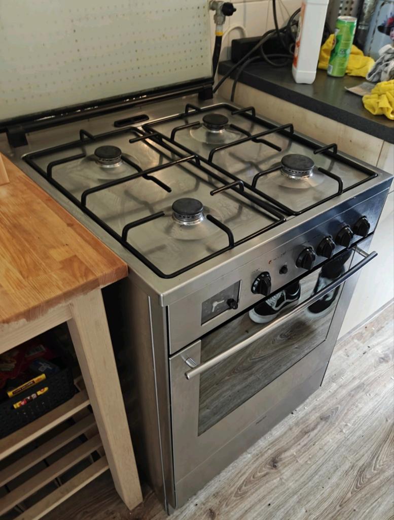Pelgrim Gasfornuis met Oven, Ophalen, Gebruikt, 4 kookzones, Gas