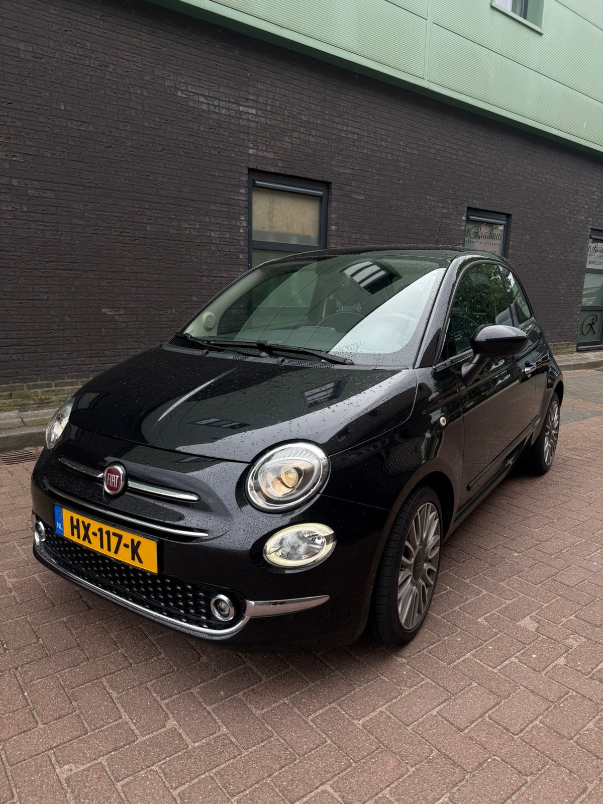 Fiat 500 Twinair Turbo 80pk 2016 Zwart, Voorwielaandrijving, 31 €/maand, Origineel Nederlands, Handgeschakeld