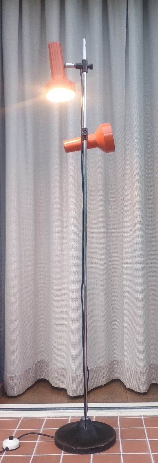 Herda Staande Lamp, vloerlamp, vintage jaren 70, Ophalen, Gebruikt, Vintage, E27 (groot)