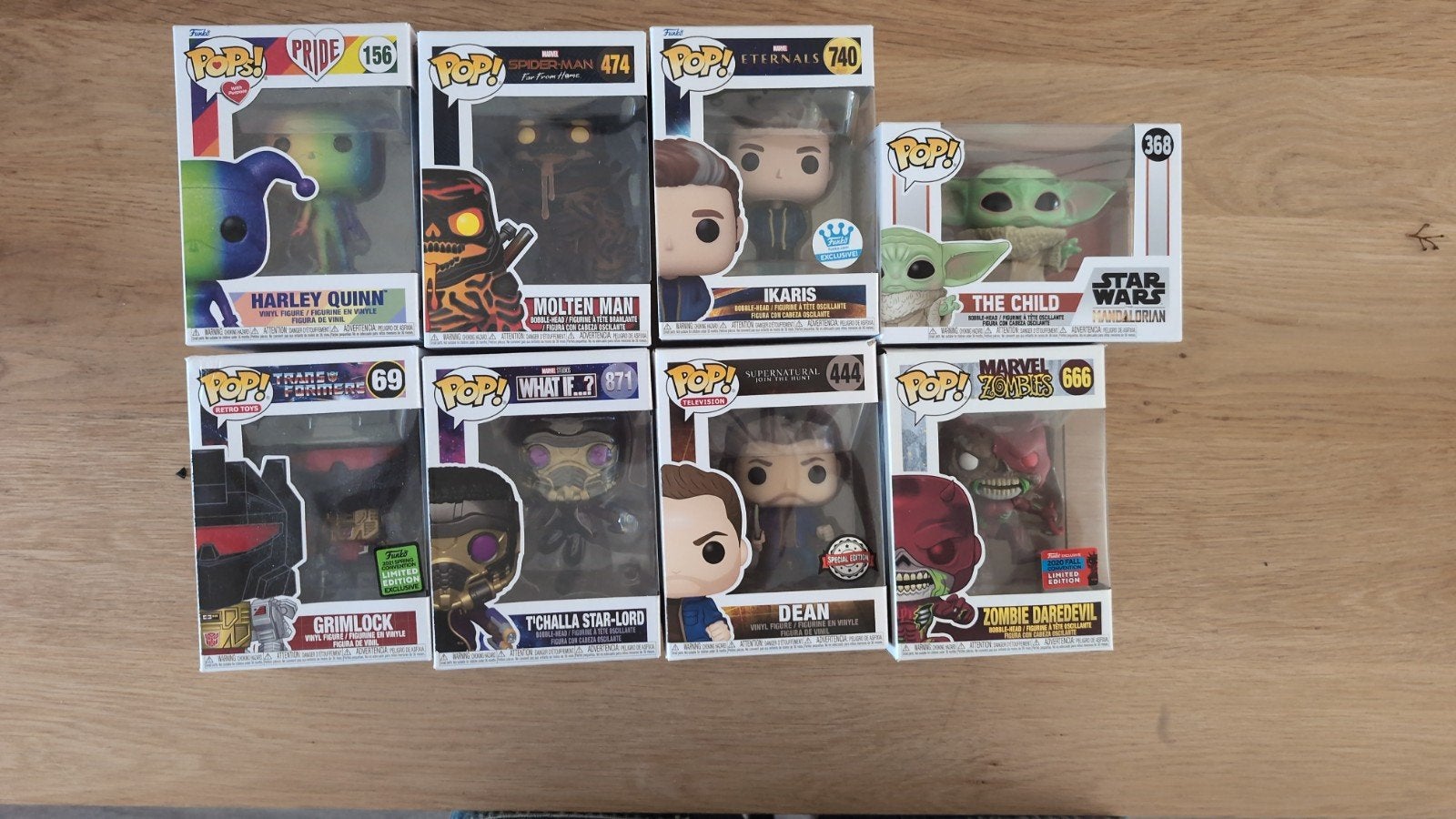 Diverse Funko Pop! verzameling (8 stuks), Ophalen of Verzenden, Nieuw