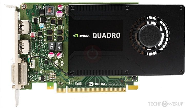 NVidia K2200 4Gb, PCI-Express 3, Gebruikt, DVI, Ophalen of Verzenden