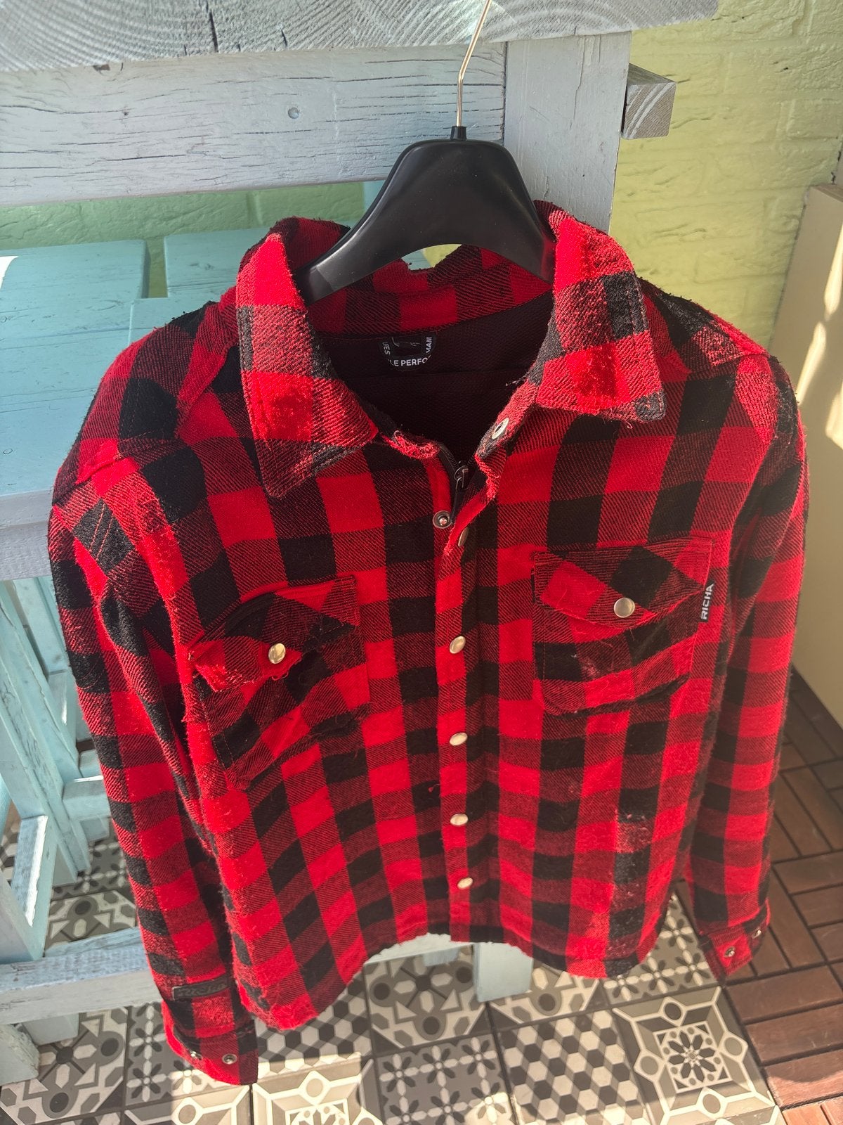 Richa Lumber Motorjack Heren L D3O Protectie Zomer, Motoren, Ophalen of Verzenden, Tweedehands, Heren, Jas | textiel