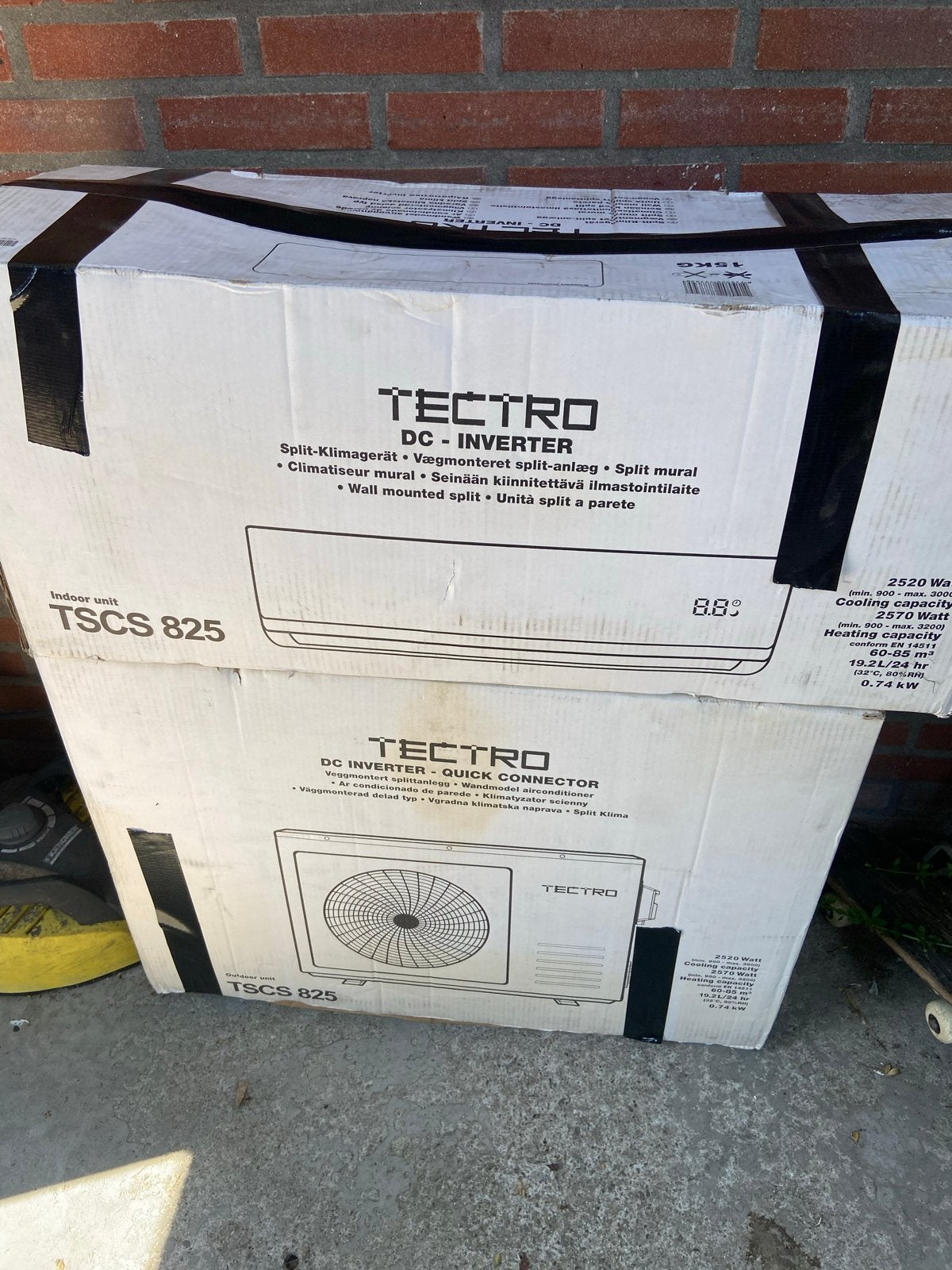Nieuwe Tectro DC Inverter Split Airco TSCS 825 - Koelen & Ve, Nieuw, 3 snelheden of meer, Ophalen of Verzenden, Koelen en Ontvochtigen